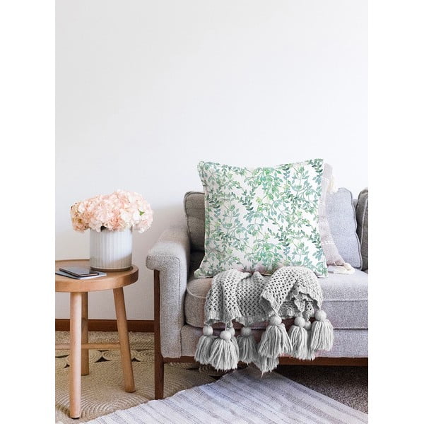 Twiggy bézs-zöld pamut keverék párnahuzat, 55 x 55 cm - Minimalist Cushion Covers-image-2