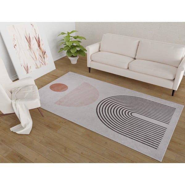 Krémszínű mosható szőnyeg 50x80 cm – Vitaus-image-1