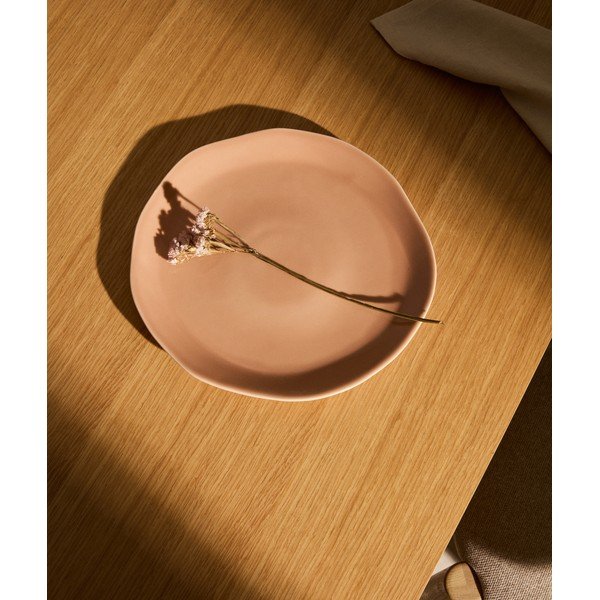 Világos rózsaszín kerámia tányér ø 27 cm Tiraya – Kave Home-image-1