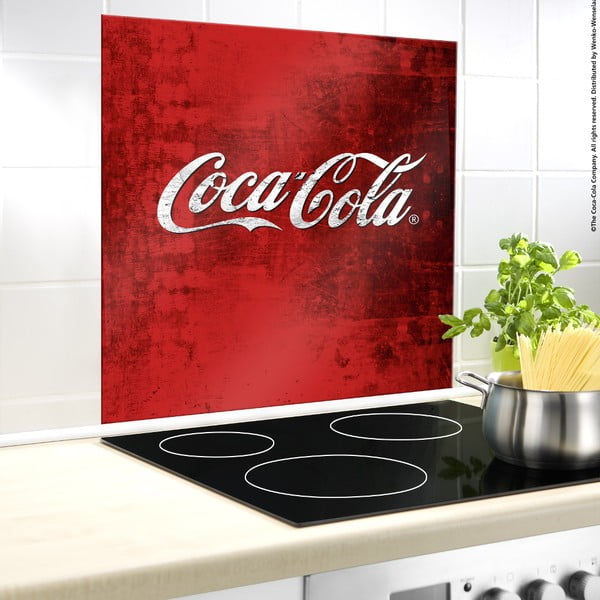 Coca-Cola Classic üveg falvédő tűzhely mellé, 70 x 60 cm - Wenko