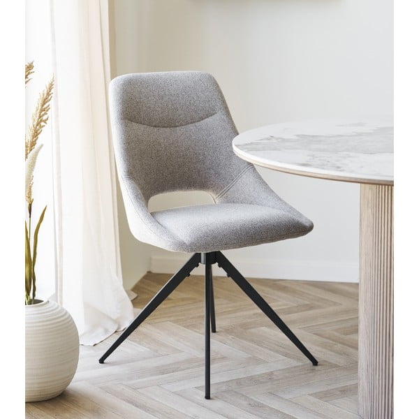 Bézs kárpitozott étkezőszék Dokka – House Nordic-image-1