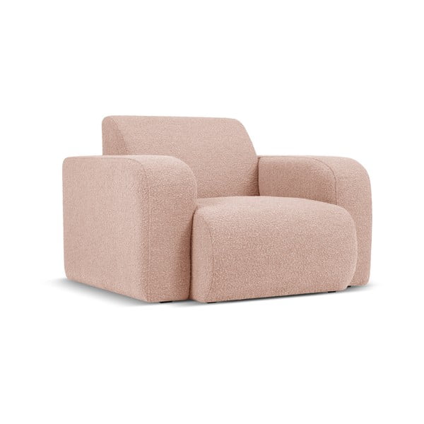 Rózsaszín buklé fotel Molino – Micadoni Home