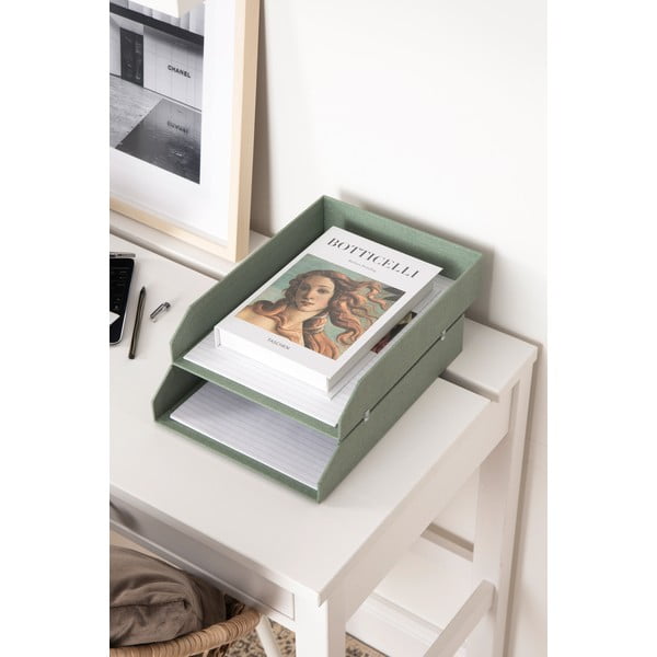 Zöld karton rendszerező szett 5 db-os dokumentumokhoz Holger Canvas Paper Laminate – Bigso-image-2