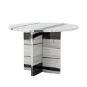 Fekete-fehér márvány kerek dohányzóasztal ø 61 cm Rosito – Bloomingville