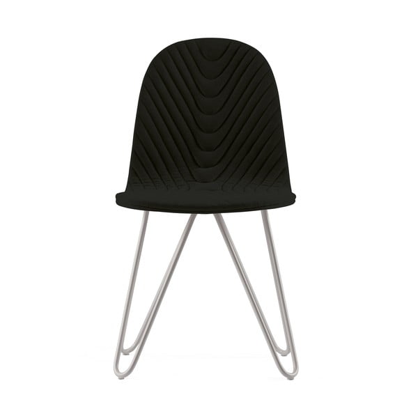 Mannequin X Wave fekete szék fém lábakkal - Iker