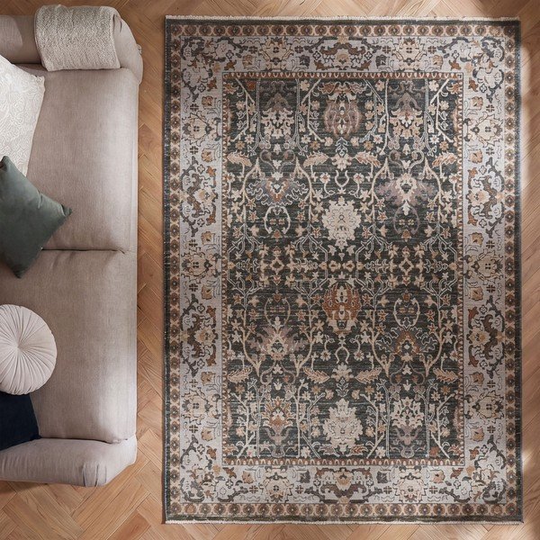 Zöld szőnyeg 200x300 cm Amelina Vintage – Flair Rugs-image-2