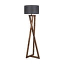 Fekete-barna állólámpa textil búrával (magasság 149 cm) Maçka – Opviq lights