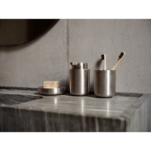 Matt ezüstszínű rozsdamentes acél szappanadagoló 250 ml Ume Steel – Zone-image-1