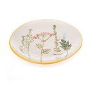 Fehér desszertes porcelán tányér ø 21 cm Flower Garden – Dakls