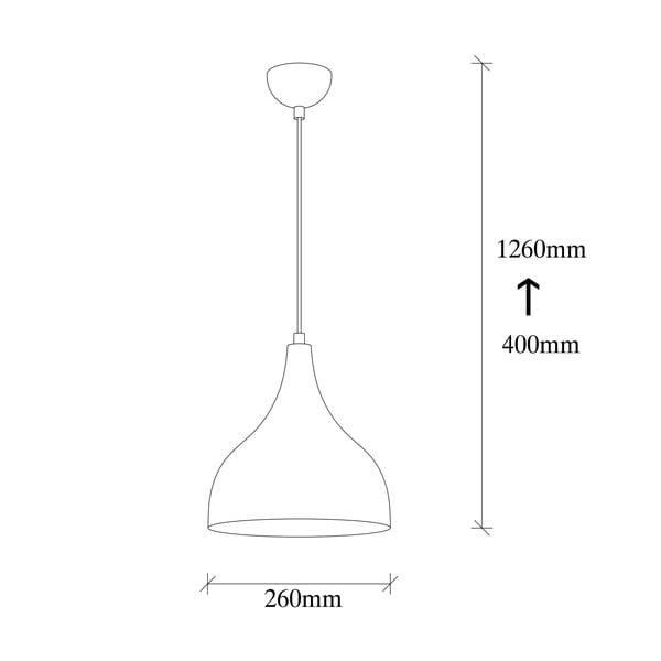 Fekete-rézszínű függőlámpa ø 26 cm Sağlam – Opviq lights-image-4