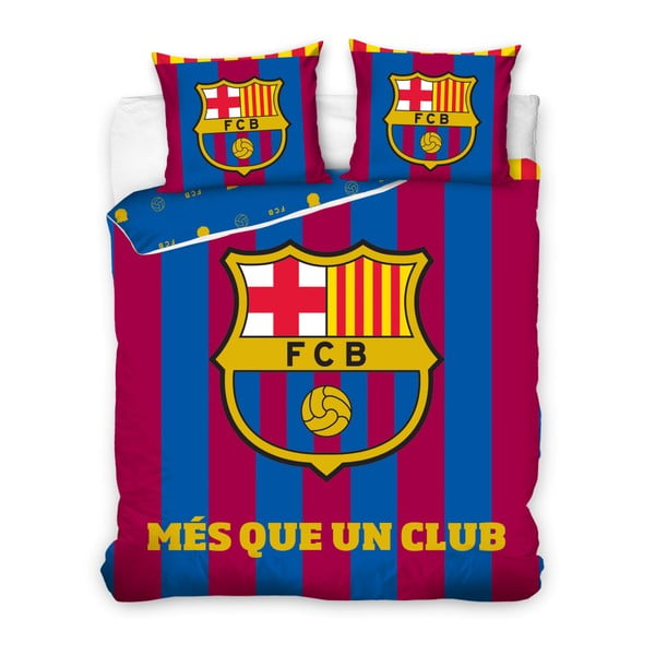 Real Madrid Logo egyszemélyes pamut gyerek ágyneműhuzat, 200 x 220 cm - CARBOTEX