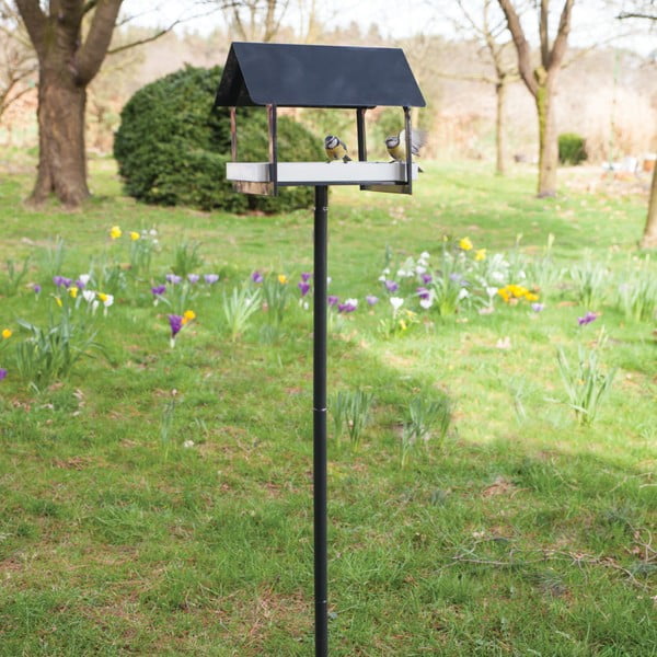Antracitszürke, fém madáretető, 126 cm magas - Esschert Design-image-3