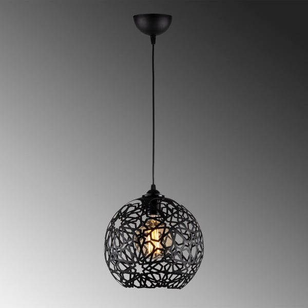 Fekete függőlámpa ø 25 cm Fellini – Opviq lights-image-2