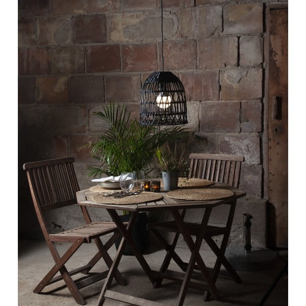 Fekete lámpabúra ø 30 cm Knute – Star Trading-image-2