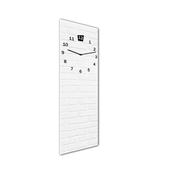 Glassclock White falióra, 20 x 60 cm - Styler-image-1