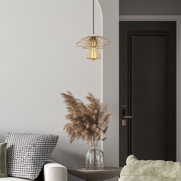 Root aranyszínű függőlámpa, magasság 117 cm - Squid Lighting-image-2
