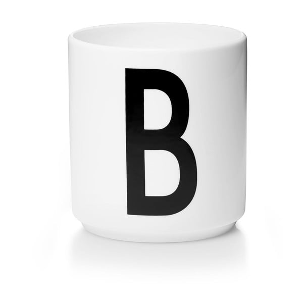 Personal B fehér porcelánbögre - Design Letters