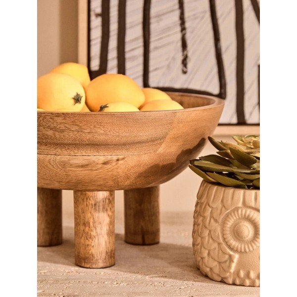 Natúr színű fa tál ø 27 cm Kara – Premier Housewares-image-3