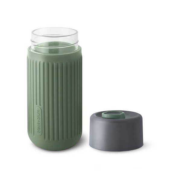 Zöld üveg utazóbögre 340 ml – Black + Blum-image-2