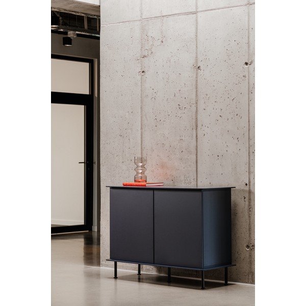 Sötétkék komód kábellyukkal 120x88x50 cm Suumo – noo.ma-image-1