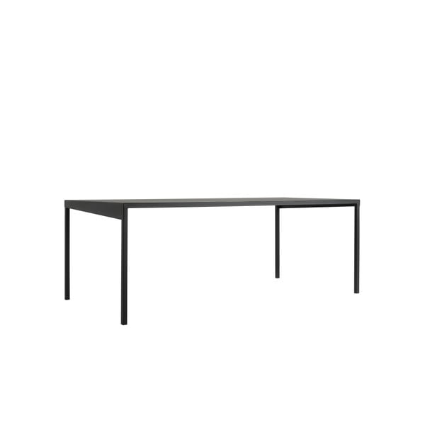 Obroos fekete fém étkezőasztal, 160 x 80 cm - Costum Form