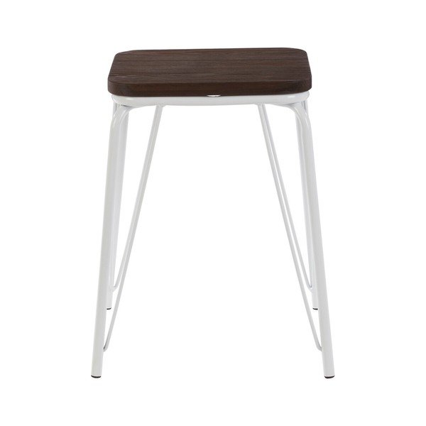 Fehér-sötét natúr színű szilfa ülőke District – Premier Housewares-image-2