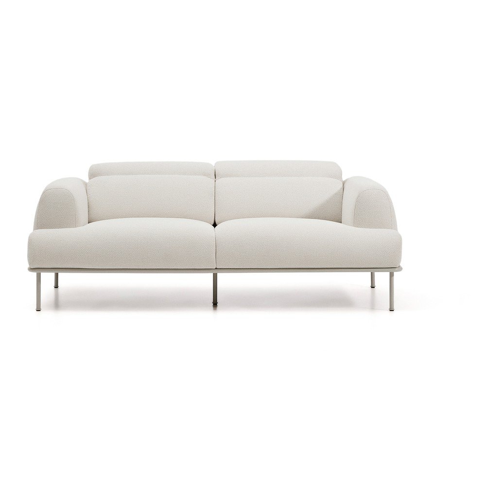 Bézs zsenília állítható kanapé 214 cm Aurum  Kave Home