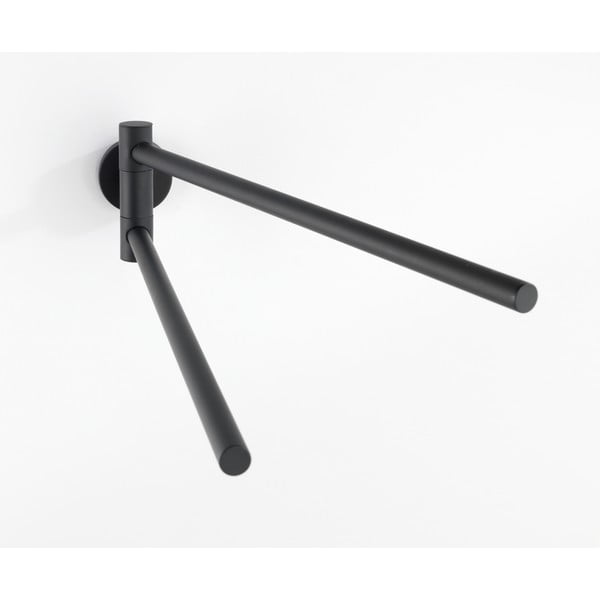 Matt fekete fali rozsdamentes acél törölközőtartó Bosio – Wenko-image-3