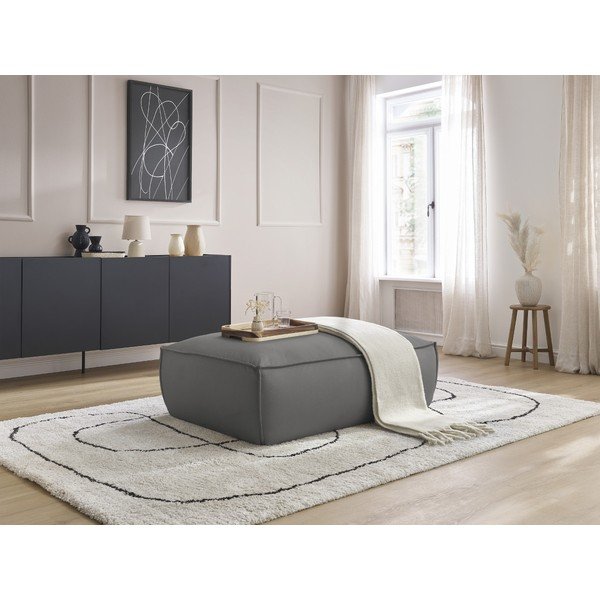 Szürke bőrutánzat lábtartó Boheme – Bobochic Paris-image-1