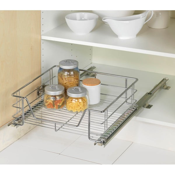 Slide rozsdamentes acél kihúzható polc, 51 x 40 cm - Maximex-image-1