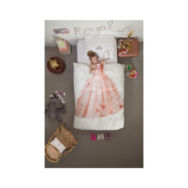 Princess egyszemélyes pamut ágyneműhuzat, 140 x 200 cm - Snurk-image-1