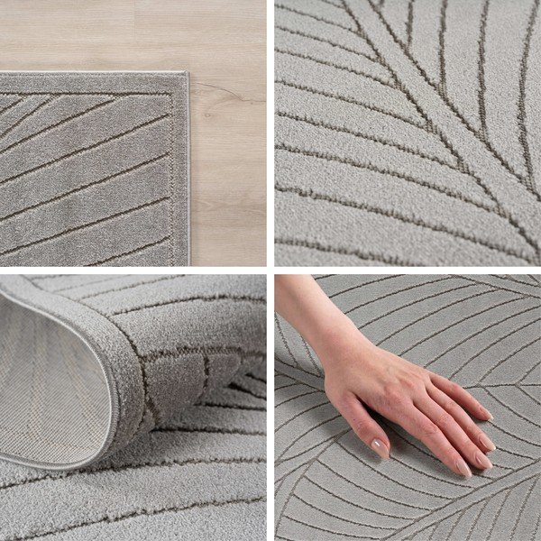 Ezüstszínű kerek kültéri-beltéri szőnyeg ø 120 cm Nova 1203 – Ayyildiz Carpets-image-2