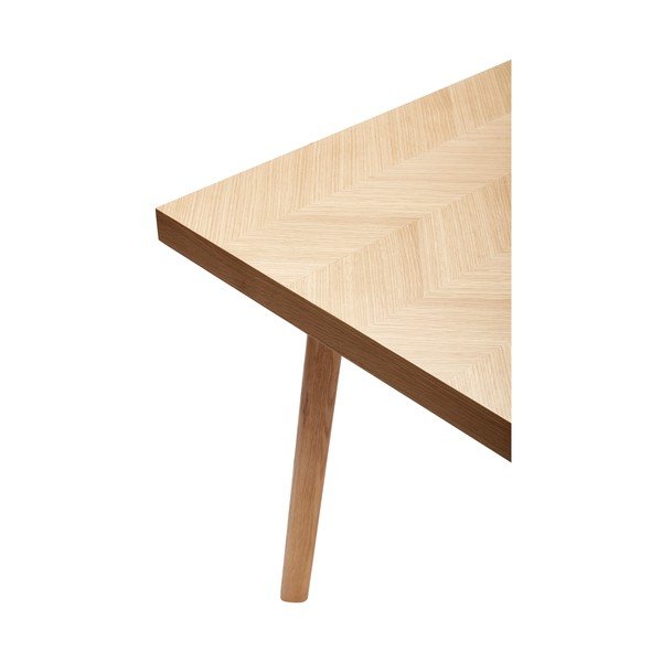 Étkezőasztal tölgyfa dekorral 100x200 cm Herringbone – Hübsch-image-3