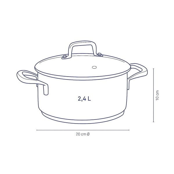 Flavoria rozsdamentes fazék fedéllel, ø 20 cm - Kela-image-4