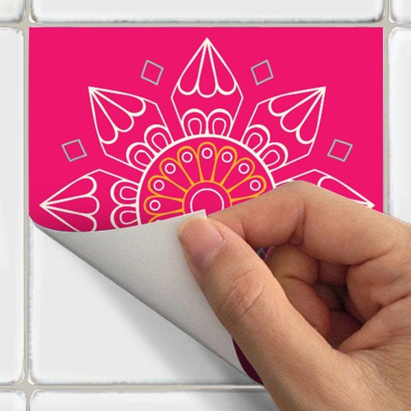 Wall Decal Tiles Artistic Shade of Grey 60 db-os falmatrica szett, 20 x 20 cm - Ambiance-image-1