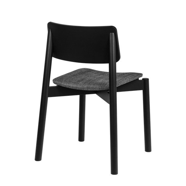 Fekete rakásolható étkezőszék Wem – noo.ma-image-3