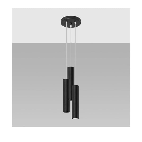 Fekete függőlámpa ø 6 cm Castro – Sollux-image-2