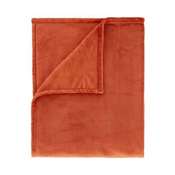 Narancssárga mikroplüss takaró 130x170 cm Raschel Velvet – Catherine Lansfield