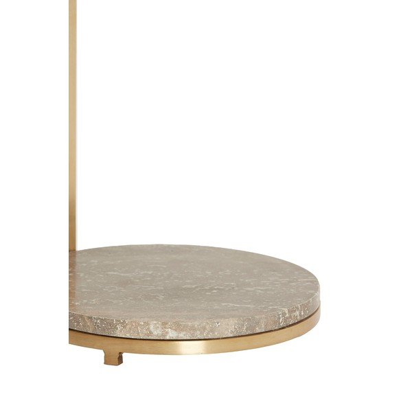 Kerek tárolóasztal márvány asztallappal ø 26 cm Leda – Light & Living-image-2