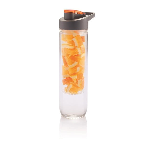 Loooqs narancssárga vizespalack szűrővel, 800 ml - XD Design