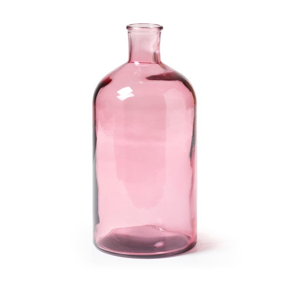 Semplice rózsaszín üvegváza, magasság 28 cm - La Forma
