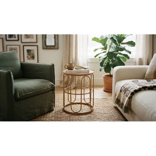 Rattan kerek tárolóasztal Samui – Mauro Ferretti-image-4
