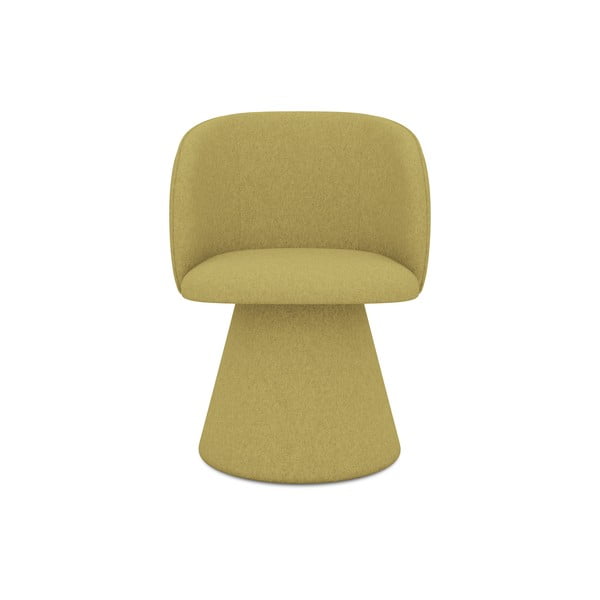 Sárga kárpitozott étkezőfotel Maia – Makamii-image-1