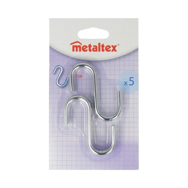 Hooks 5 db-os fém akasztó szett - Metaltex-image-1