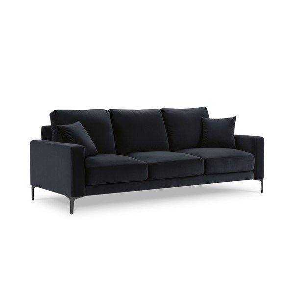 Harmony sötétkék bársony kanapé, 220 cm - Kooko Home-image-3