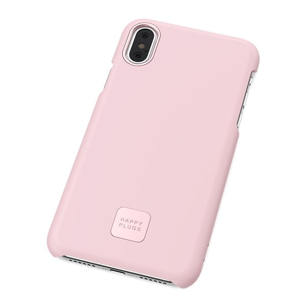 Slim rózsaszín telefontok, alkalmas iPhone X és XS - Happy Plugs