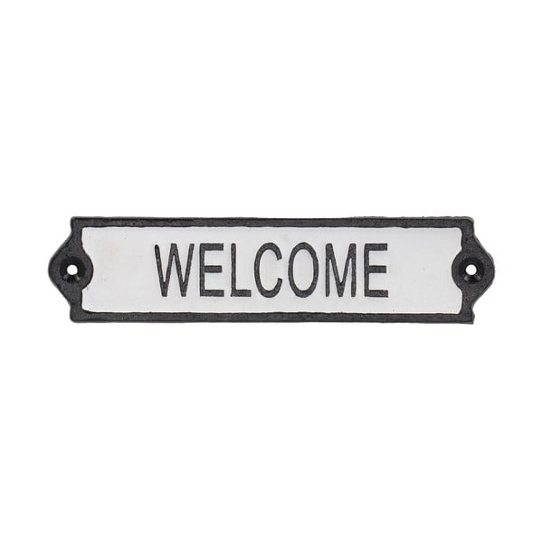 Öntöttvas falitábla 21x5 cm Welcome – Esschert Design