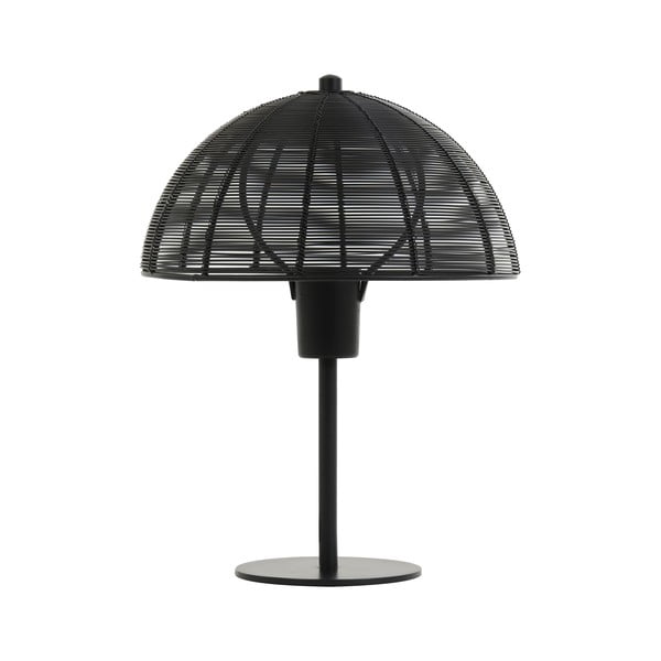 Fekete asztali lámpa (magasság 33 cm) Klobu – Light & Living