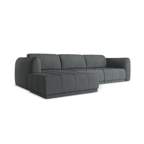 Sötétszürke sarokkanapé (bal oldali) Hoku – Makamii-image-2