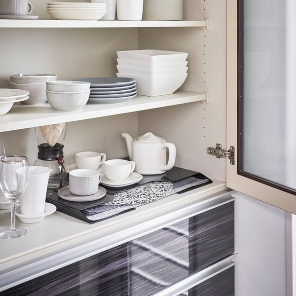 Öntapadós fém tányéralátét tartó Tower – YAMAZAKI-image-4